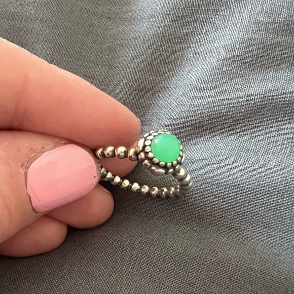 Pandora Green Round Ring - Picture 5 of 7